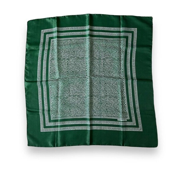 Accessories - 100% Nylon Vtg Green Scarf 27” X 26” Women Square Unisex Scarve